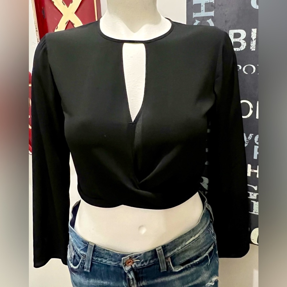 Divided Black Blouse size 10